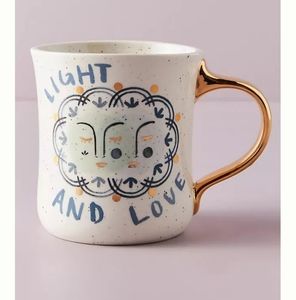 NWT Anthropologie Light and Love Mug
